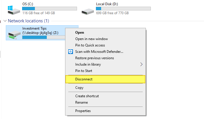 windows 10 2004 mapped network drives not working