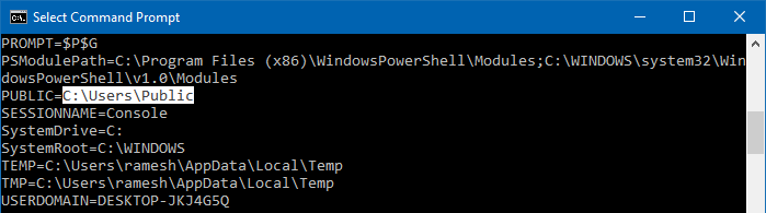 copy path to clipboard from command prompt