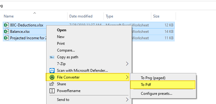 Excel сохранить как pdf с помощью конвертера файлов