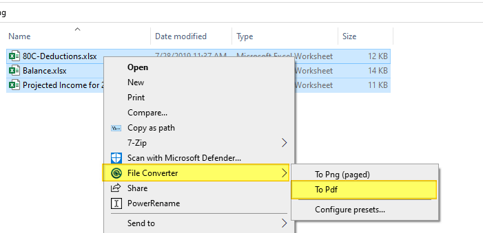 excel save as pdf using file converter