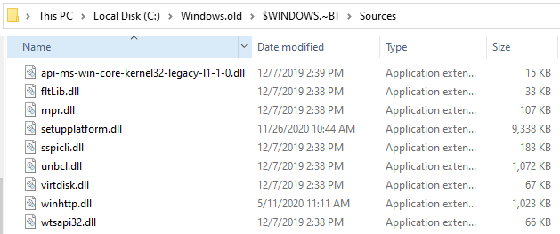 windows 10 go back uninstall days