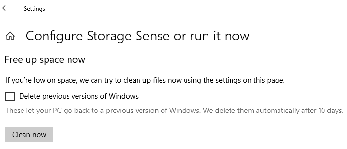 Windows 10 вернется в дни удаления