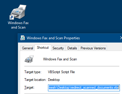 scanned documents folder relocate