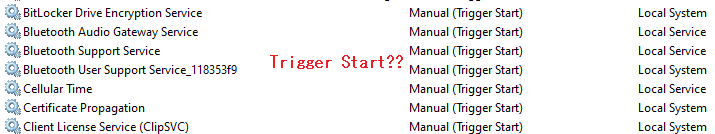 services manual or automatic trigger start