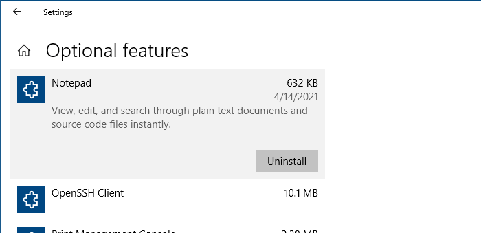 notepad does not open - uninstall and reinstall notepad
