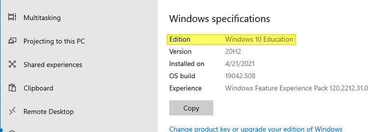 установка Windows 10 не показывает список выпусков