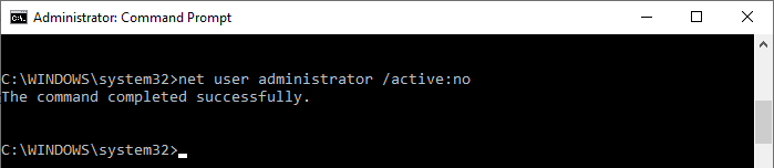 disable built-in administrator