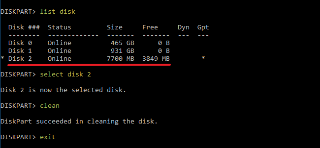 delete volume grayed out for usb drives - diskpart