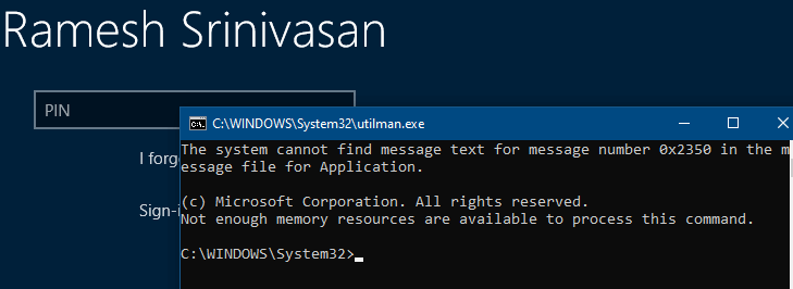 windows 10 password reset cmd. utilman