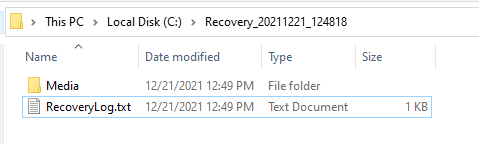 windows file recovery wfr examples