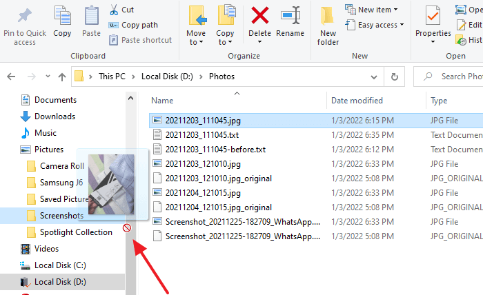 drag and drop not working in windows 10/11