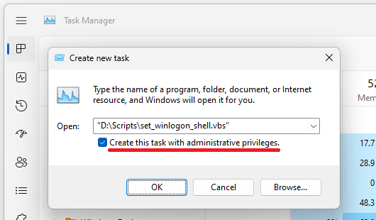 set winlogon shell - winsxs explorer.exe