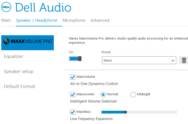 get enhancement tab in speaker properties