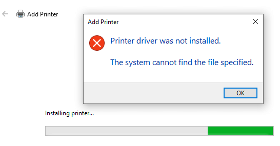 add printer - pdf error - file not found