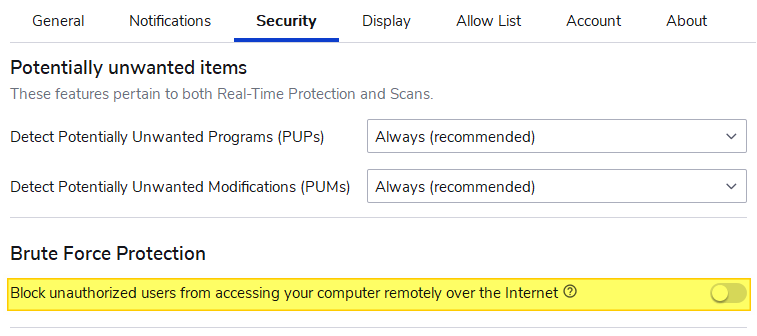 malwarebytes brute force 5156 5158 wfp event log