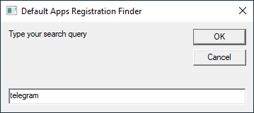 DARF script - how to use - default apps registry finder