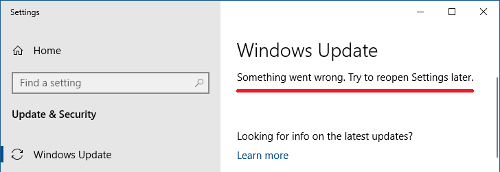 windows update something went wrong