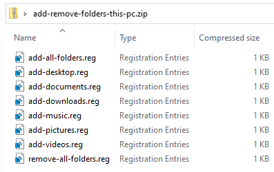 add to this pc windows 11 - folders group