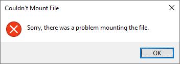 cannot mount iso