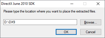 DX9 redist - extract DLL files