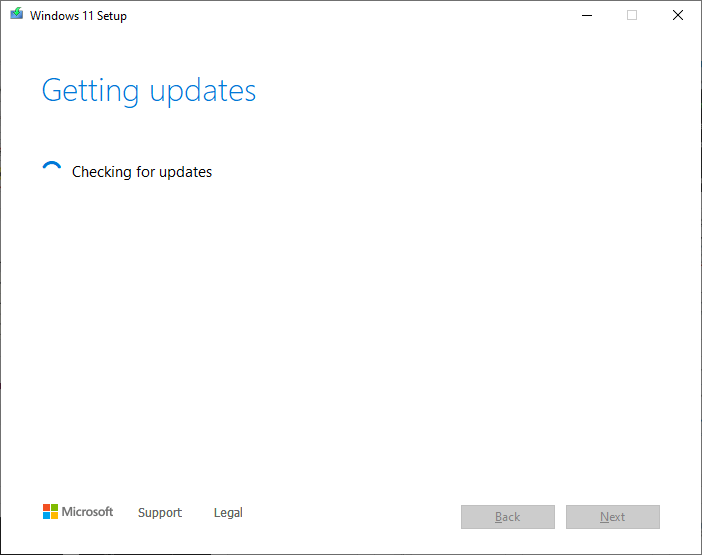 windows setup stuck checking for updates