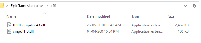 epicgameslauncher DLLs