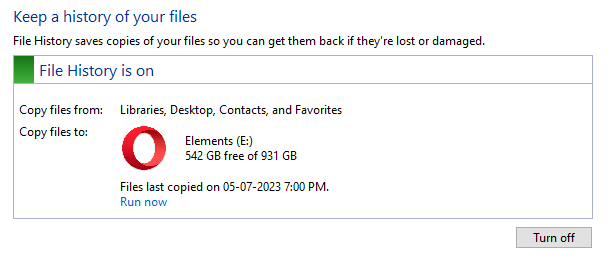 reset file history to defaults