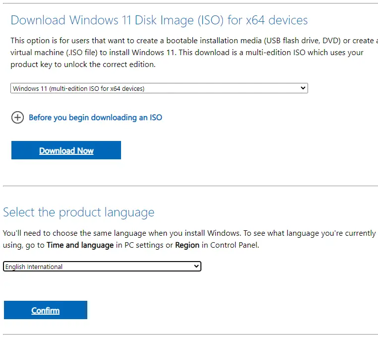 Windows 11 - Download ISO