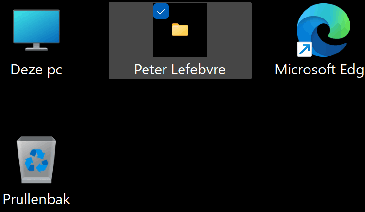 "User's Files" icon appears very small