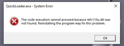 mfc110u.dll missing - vc++ redist