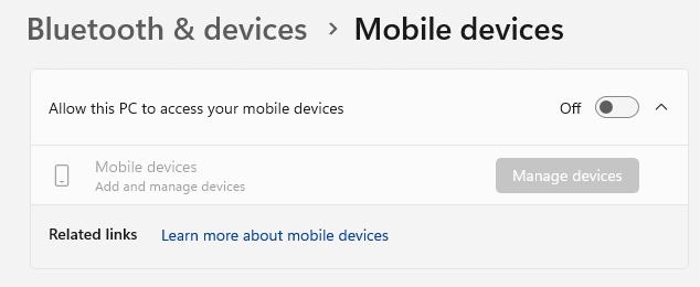 Cross device experience host - mobile devices