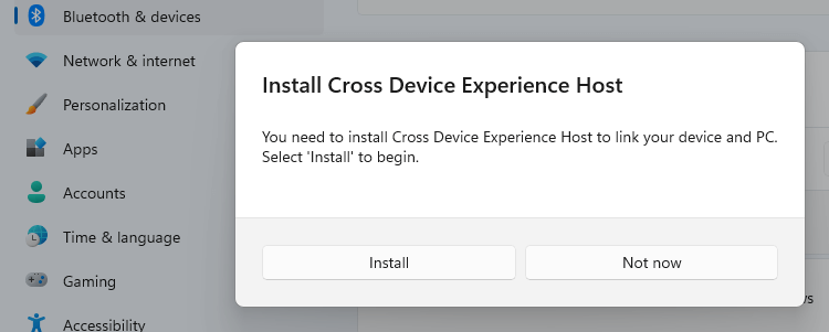 Cross device experience host - mobile devices