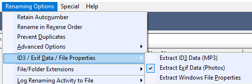 bulk rename utility - extract exif (photos)