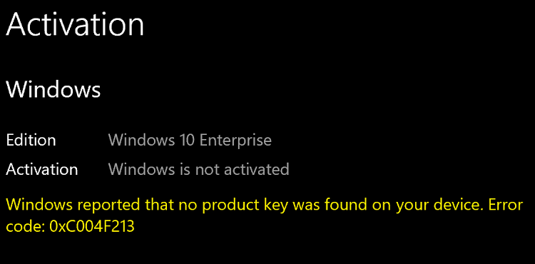 pro upgrade installs wrong edition (enterprise)
