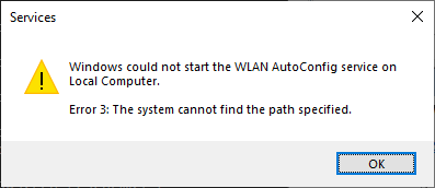 wlansvc error 3