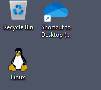 remove linux icon from desktop namespace