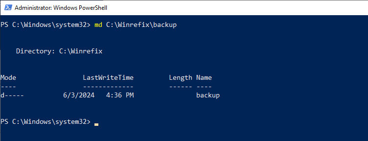 create folder - powershell
