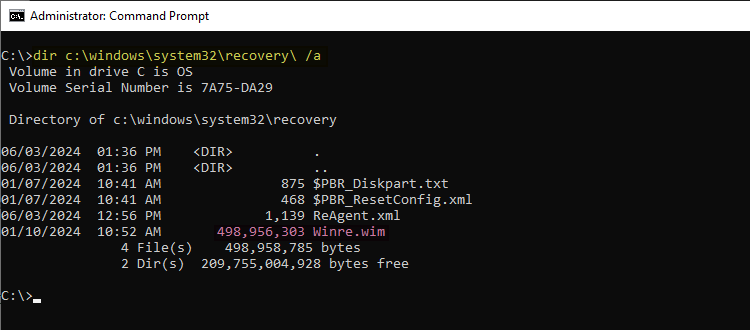 winre.wim in staging folder