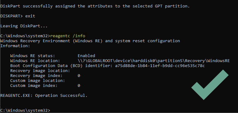 reagent error 3 - list disk - diskpart - resolved