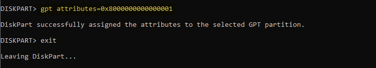 reagent error 3 - list disk - diskpart