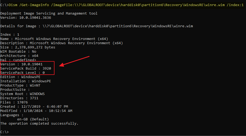find if kb5034441 installed