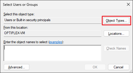 manage auditing and security log - administrators add