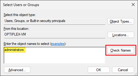 manage auditing and security log - administrators add