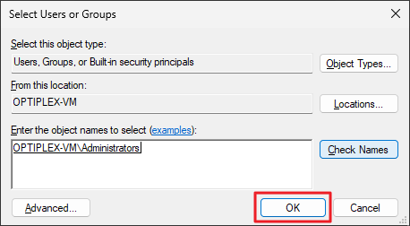 manage auditing and security log - administrators add