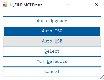 Windows 11 ISO download using AveYo's MCT wrapper