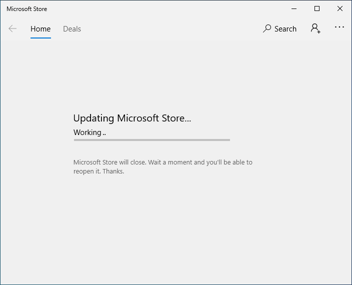 Microsoft Store - Pardon the interruption error