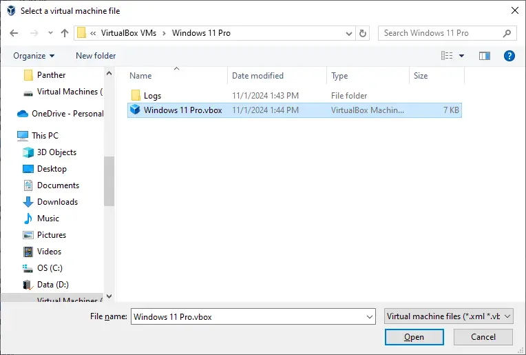 oracle vm - add vbox, vdi