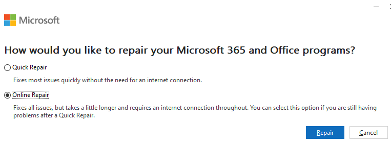 office online repair