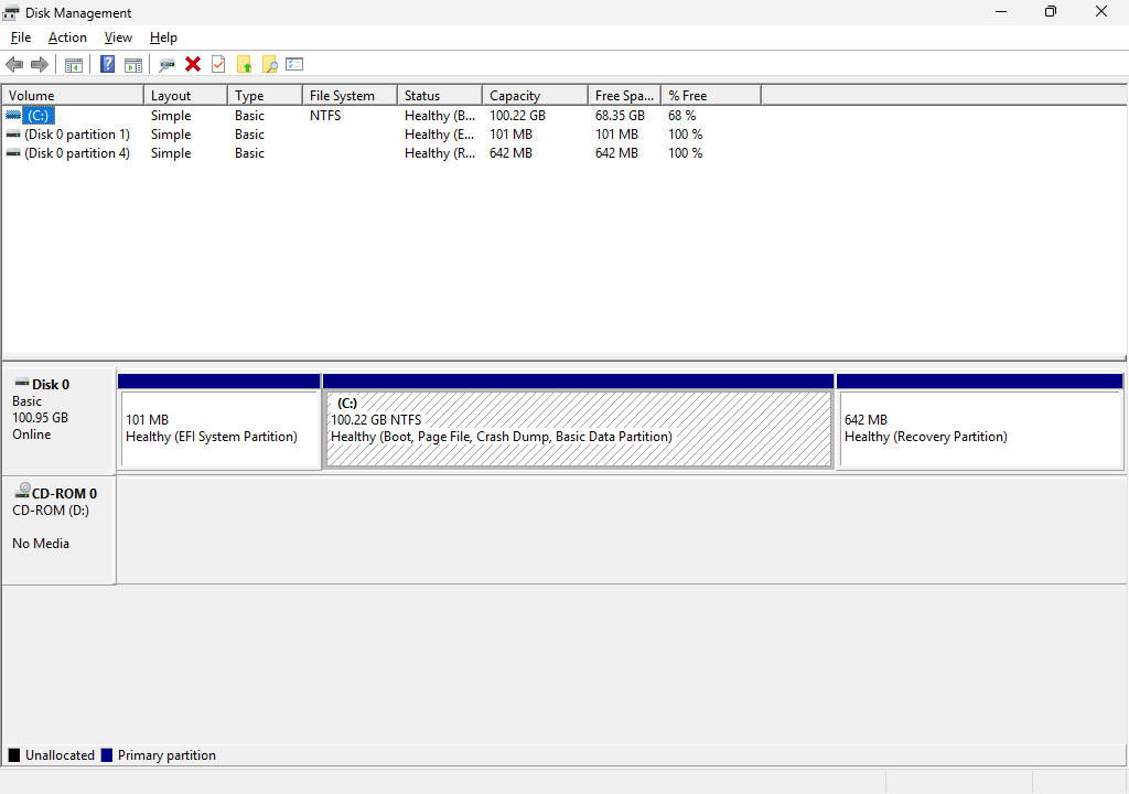 resize recovery partition using aomei