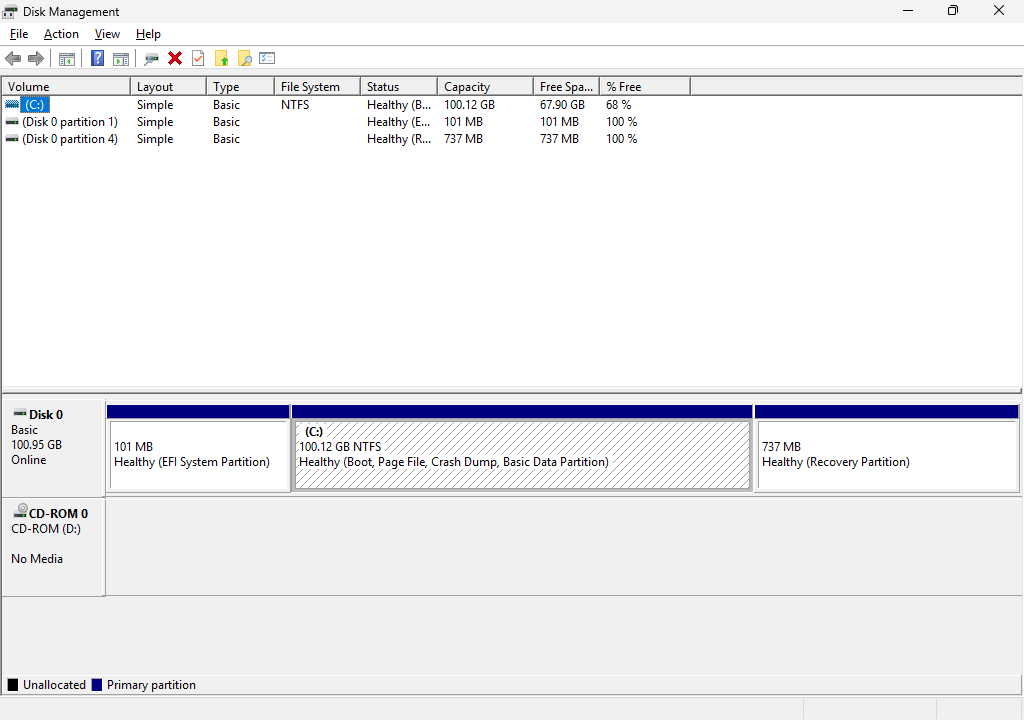 resize recovery partition using aomei